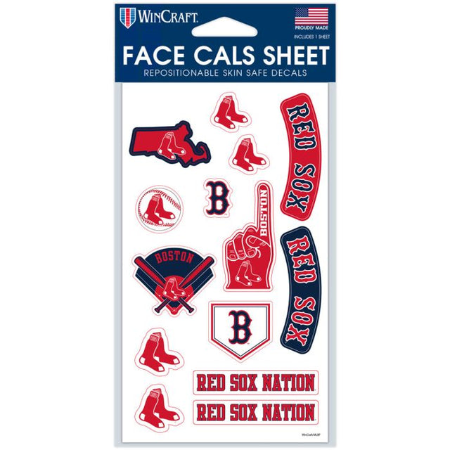 Boston Red Sox Face Cals 4" x 7"