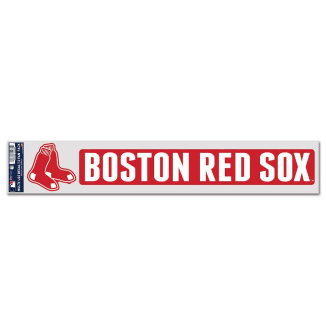 Calcomanías para fanáticos de los Boston Red Sox de 3" x 17"