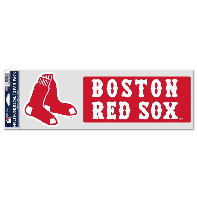 Calcomanías para fanáticos de los Boston Red Sox de 3,75" x 12"