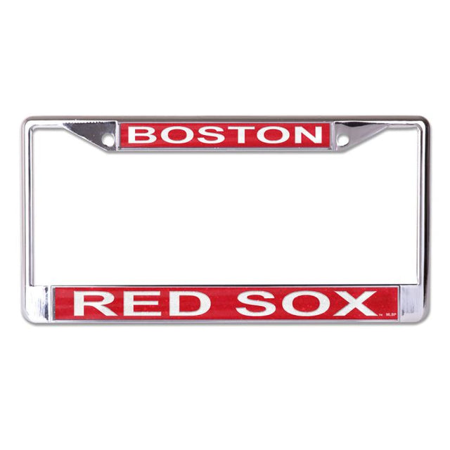 Boston Red Sox GLITTER Lic Plt Frame S/L Printed