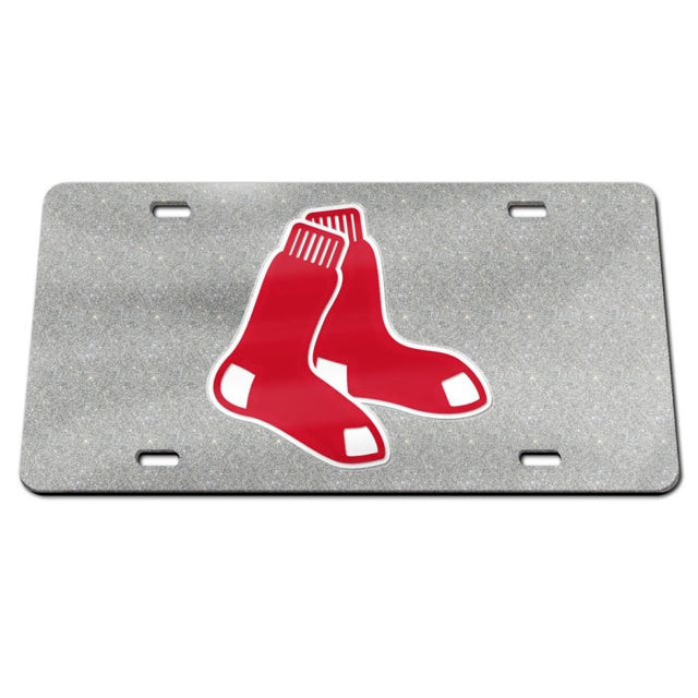 Boston Red Sox GLITTER Specialty Acrylic License Plate