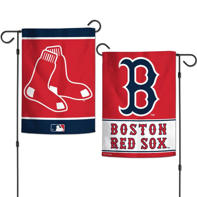 Banderas de jardín de los Boston Red Sox de 2 lados, 12,5" x 18"