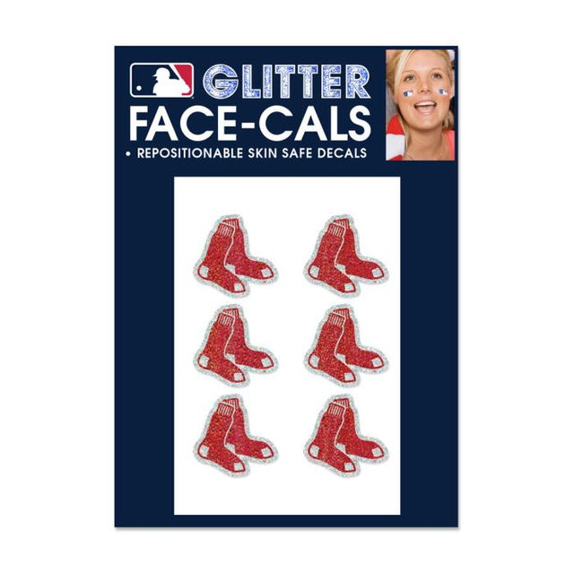 Boston Red Sox Glitter Tattoo 6 Pack