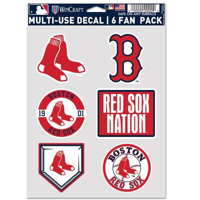 Boston Red Sox Multi Use 6 Fan Pack