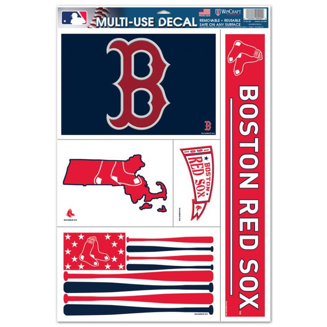 Calcomanía multiusos de los Boston Red Sox de 11" x 17"