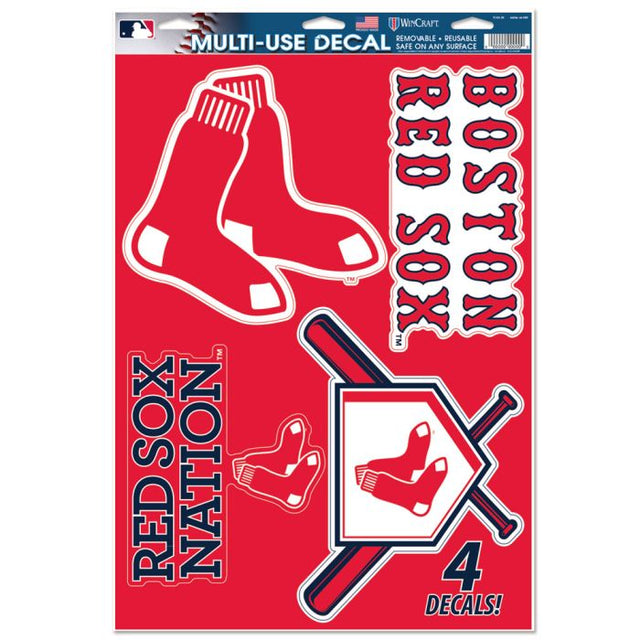 Calcomanía multiusos de los Boston Red Sox de 11" x 17"