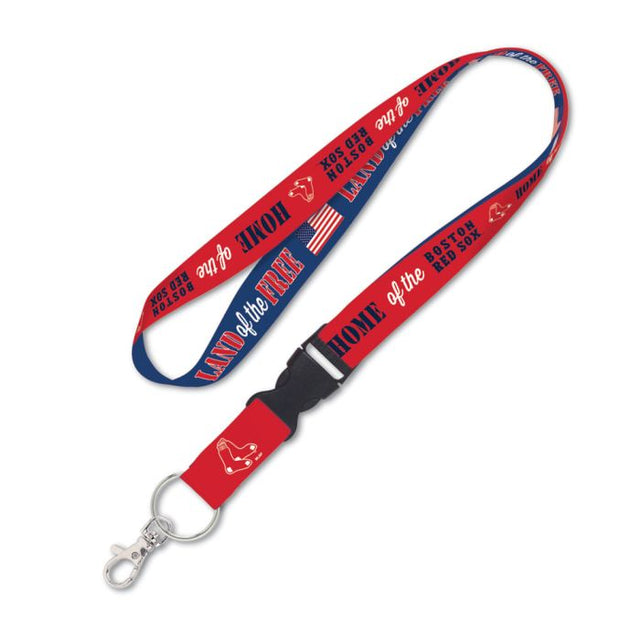 Boston Red Sox / Patriotic Patriotic Lanyard w/detachable buckle 1"