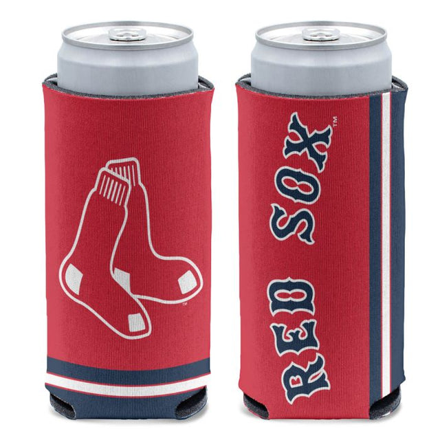 Boston Red Sox Primary 12 oz Slim Can Cooler