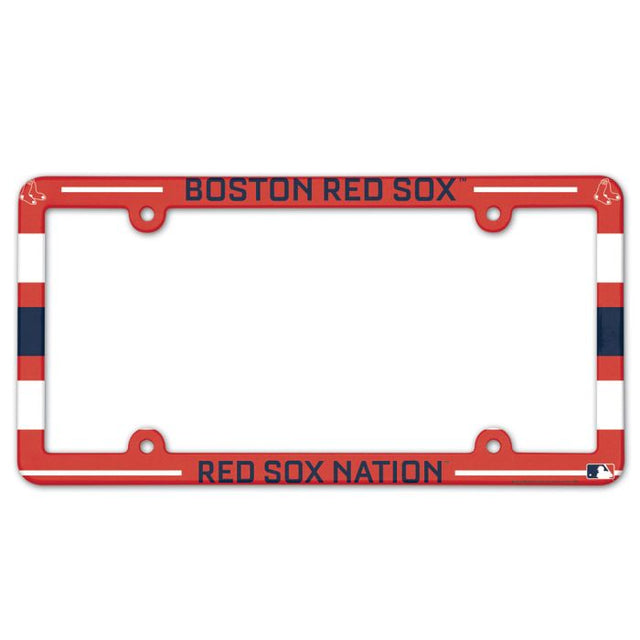 Boston Red Sox SLOGAN Lic Plate Frame Full Color