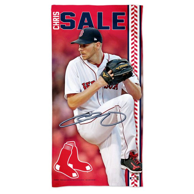 Toalla de playa Spectra de los Boston Red Sox de 30" x 60" Chris Sale