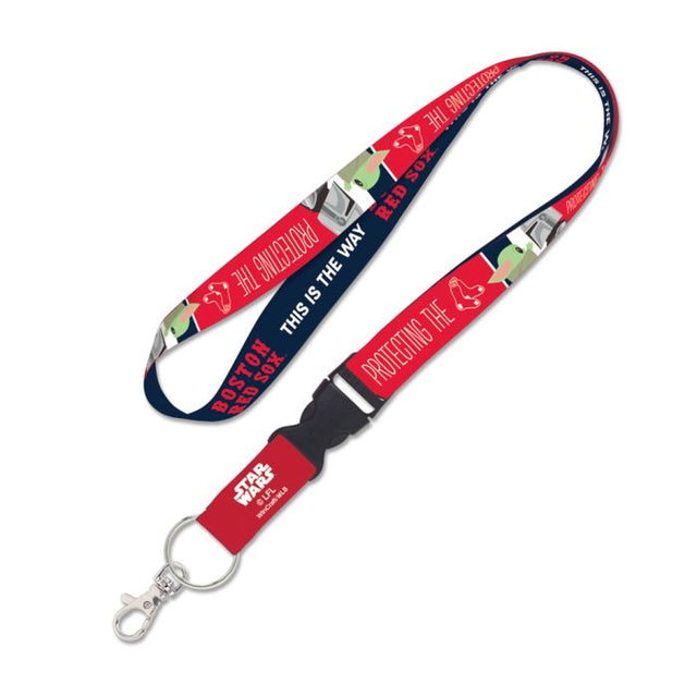 Boston Red Sox / Star Wars Mandalorian Lanyard w/detachable buckle 1"