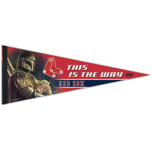 Boston Red Sox / Star Wars Mandalorian Premium Pennant 12" x 30"