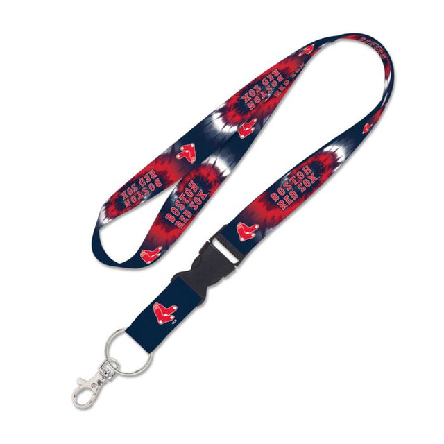 Boston Red Sox TDYE Lanyard w/detachable buckle 1"