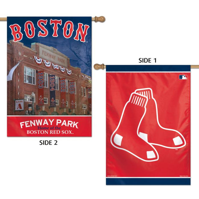 Boston Red Sox Vertical Flag 2 Sided 28" x 40"