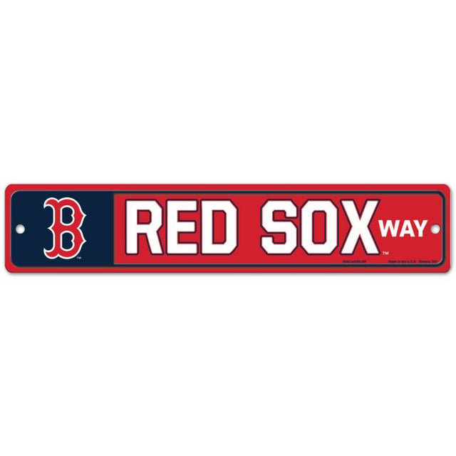 Boston Red Sox Way Street / Zone Sign 3.75" x 19"