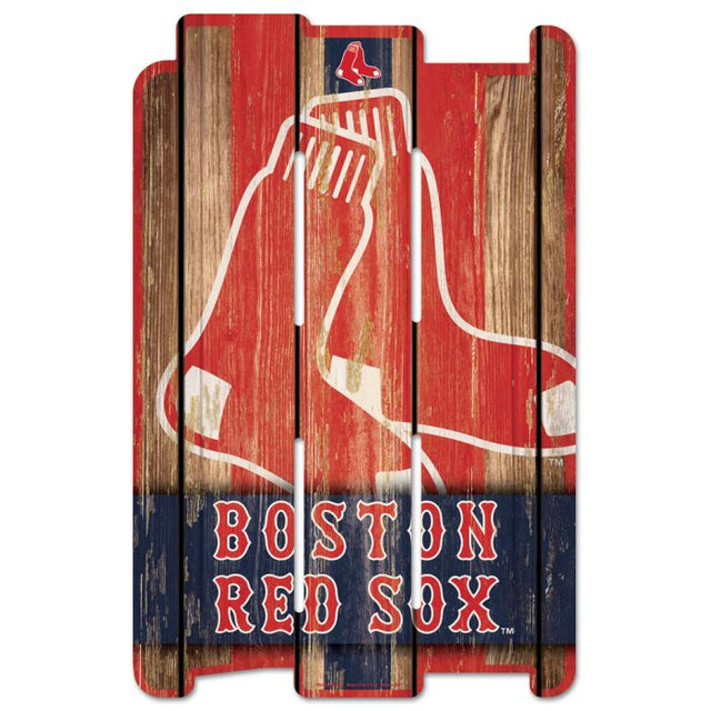 Letrero de madera para valla de los Boston Red Sox