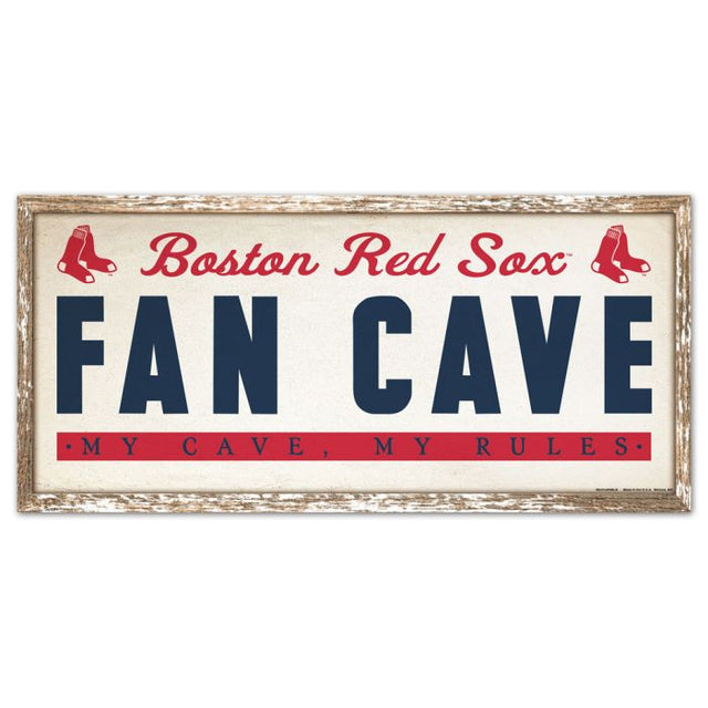 Boston Red Sox Wood Sign 8" x 17"