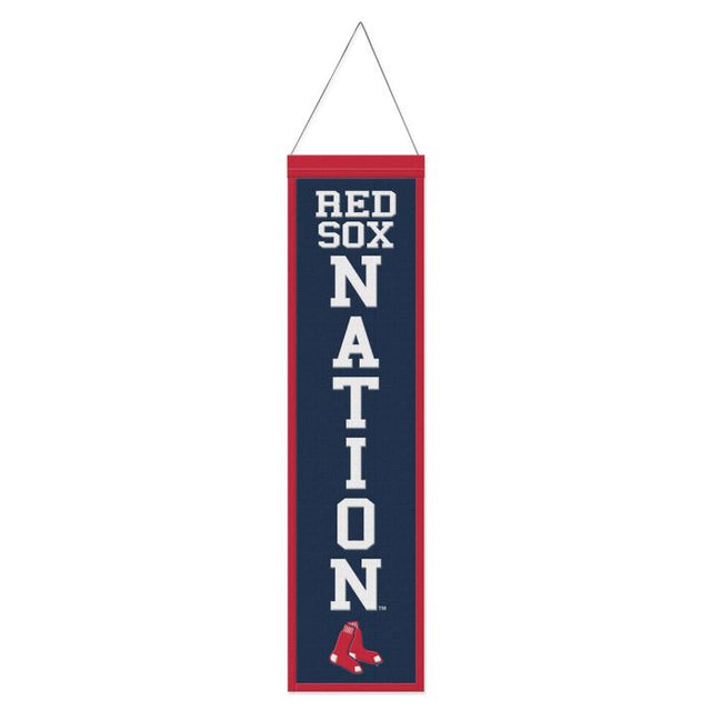 Bandera de lana de los Boston Red Sox de 20 x 81 cm