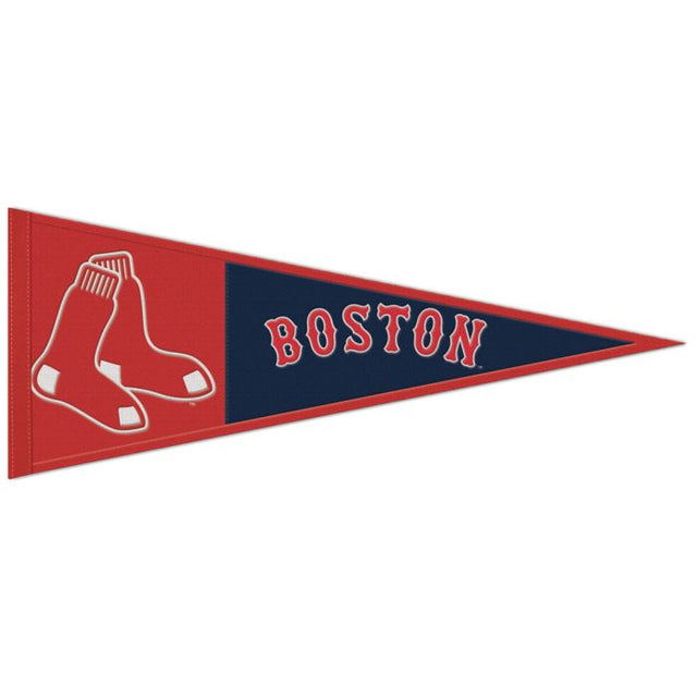 Banderín de lana de los Boston Red Sox de 13" x 32"