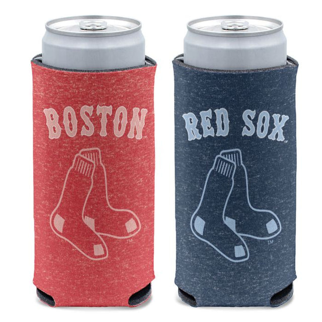 Enfriador de latas delgado de 12 oz de color jaspeado de los Boston Red Sox