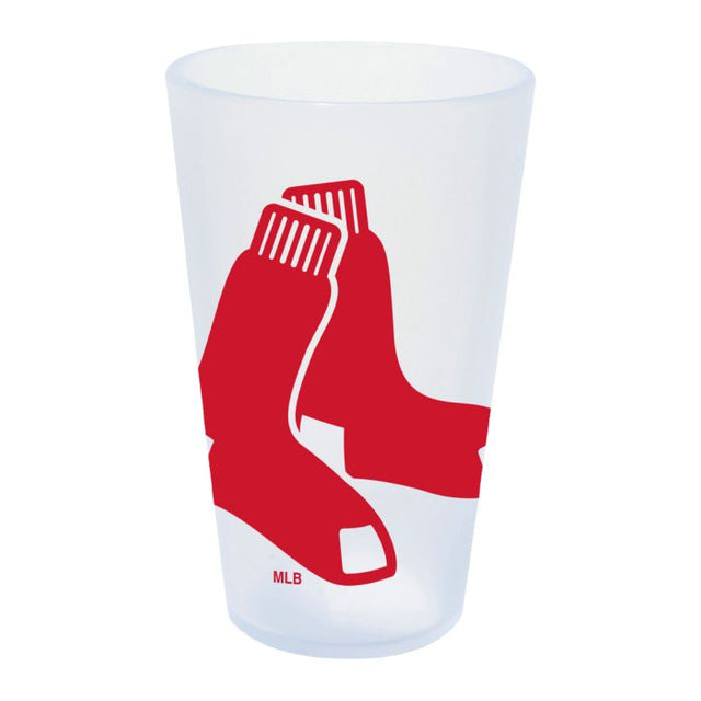 Vaso de pinta de silicona de 16 oz con forma de carámbano de los Boston Red Sox