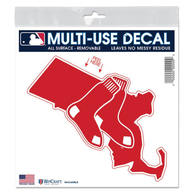 Boston Red Sox state shape All Surface Decal 6" x 6"