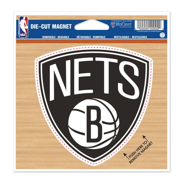 Brooklyn Nets Die Cut Magnet 4.5" x 6"