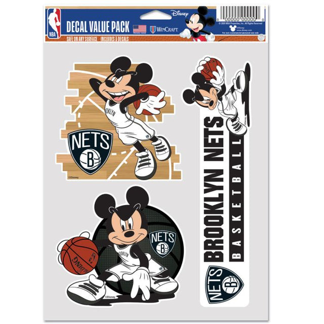 Paquete multiusos para 3 fanáticos de Brooklyn Nets/Disney