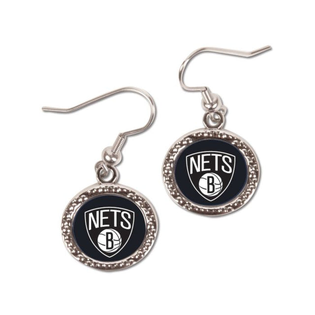 Brooklyn Nets Earrings Jewelry Carded Round