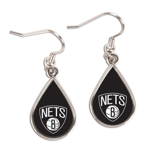 Brooklyn Nets Earrings Jewelry Carded Tear Drop