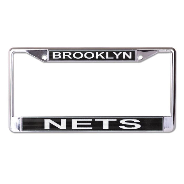 Brooklyn Nets GLITTER Lic Plt Frame S/L Printed