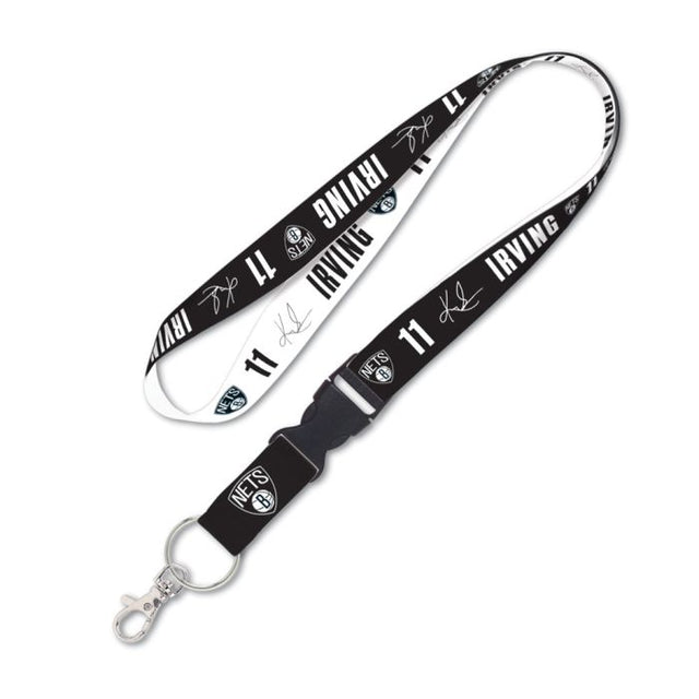 Brooklyn Nets Lanyard w/detachable buckle 1" Kyrie Irving