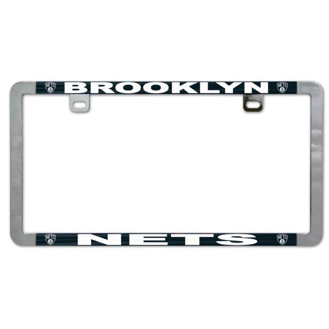 Brooklyn Nets Metal Lic. Plate Frame Slim