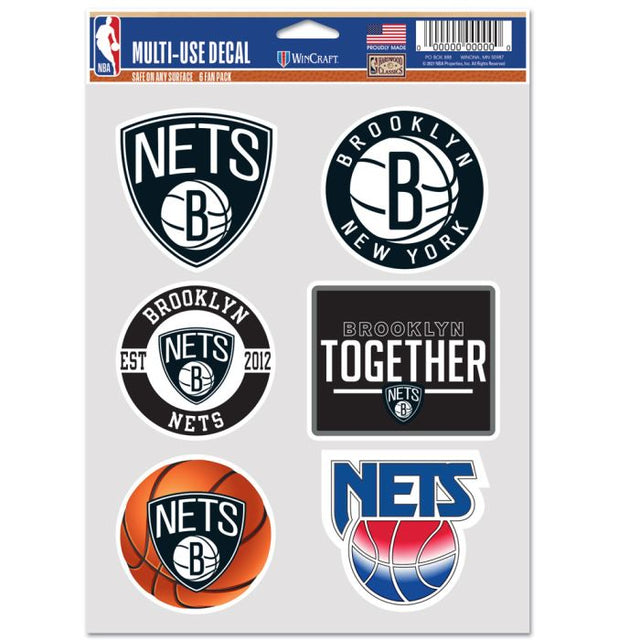 Brooklyn Nets Multi Use 6 fan pack