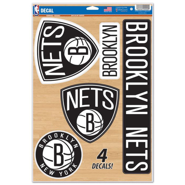 Calcomanía multiusos de los Brooklyn Nets, 11" x 17"