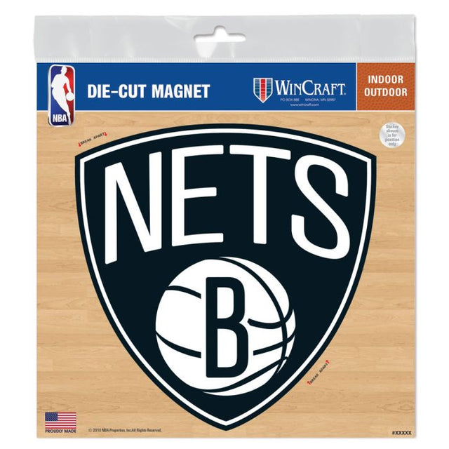 Brooklyn Nets Outdoor Magnets 6" x 6"