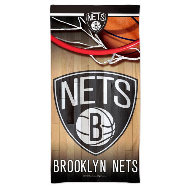 Toalla de playa Spectra de los Brooklyn Nets de 30" x 60"