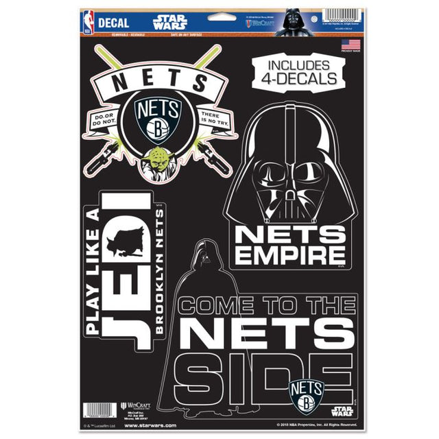 Brooklyn Nets / Star Wars star wars Multi-Use Decal 11" x 17"