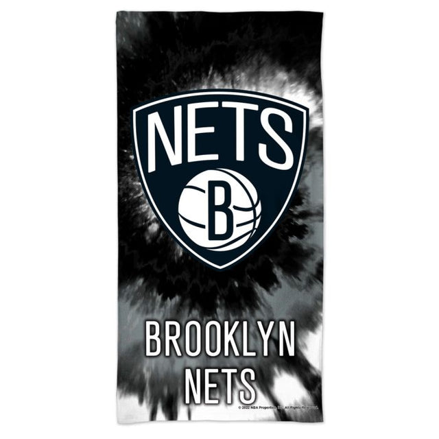 Toalla de playa Spectra TDYE de los Brooklyn Nets de 30" x 60"