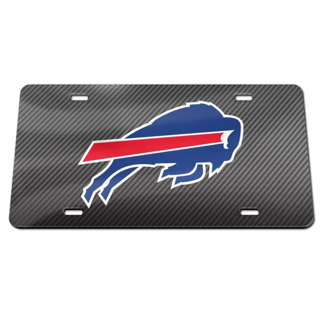 Placas de matrícula clásicas de acrílico de los Buffalo Bills CARBON