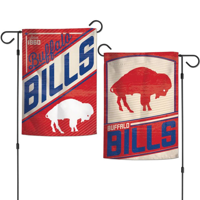 Buffalo Bills / Classic Logo Retro Garden Flags 2 sided 12.5" x 18"