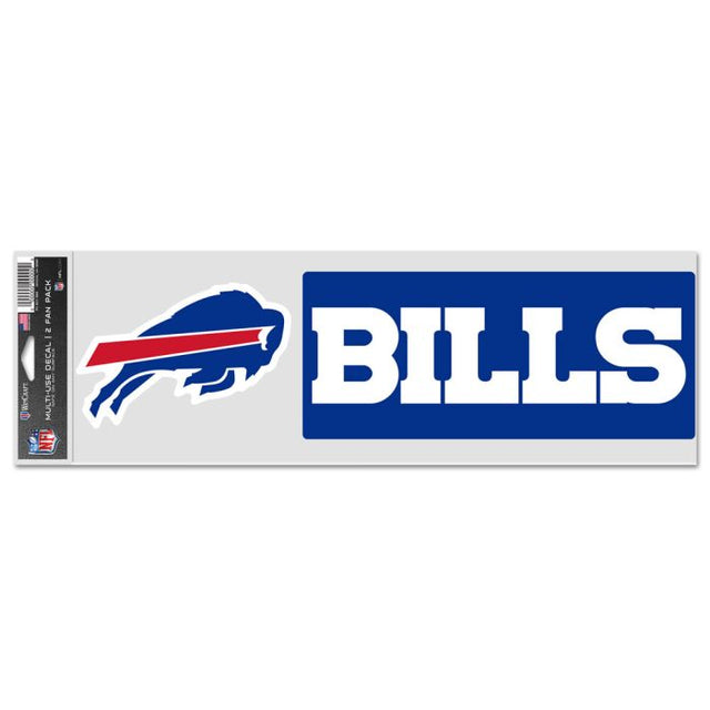 Calcomanías para fanáticos de Buffalo Bills de 3,75" x 12"