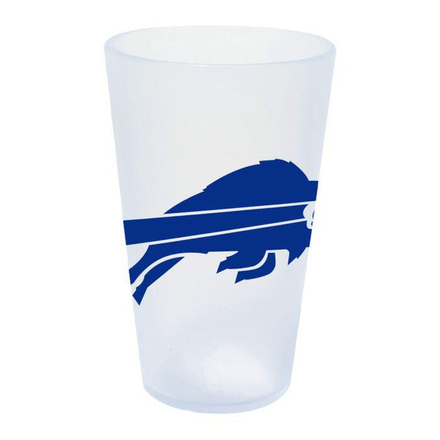 Vaso de pinta de silicona de 16 oz con forma de carámbano de los Buffalo Bills