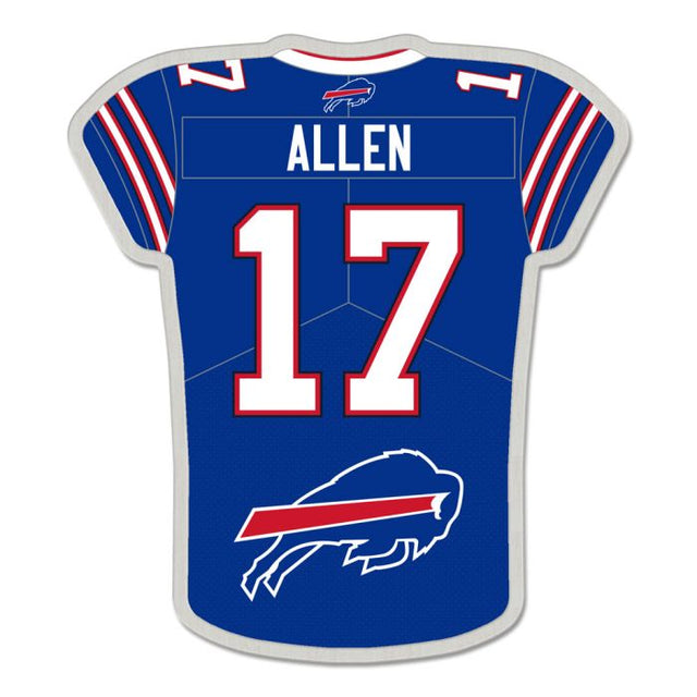 Tarjeta de joyería con pin de colección de la camiseta de Buffalo Bills, Josh Allen