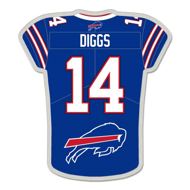 Tarjeta de joyería con pin de colección de la camiseta de los Buffalo Bills de Stefon Diggs