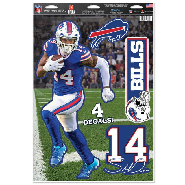 Buffalo Bills Multi-Use Decal 11" x 17" Stefon Diggs