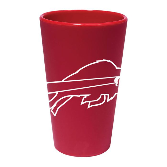 Vaso de pinta de silicona de 16 oz de Buffalo Bills Red