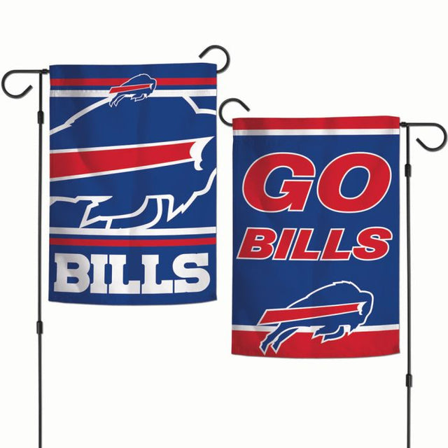 Buffalo Bills SLOGAN Garden Flags 2 sided 12.5" x 18"