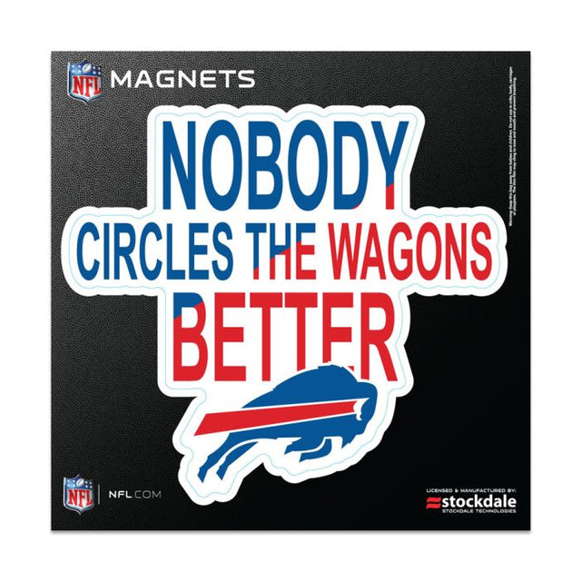 Buffalo Bills SLOGAN Outdoor Magnets 6" x 6"