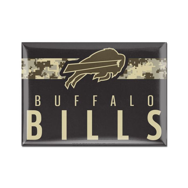 Imán de metal estándar de Buffalo Bills de 2,5" x 3,5"